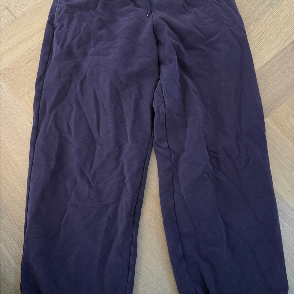 Men's Casual Fleece Pants - Dark Purple